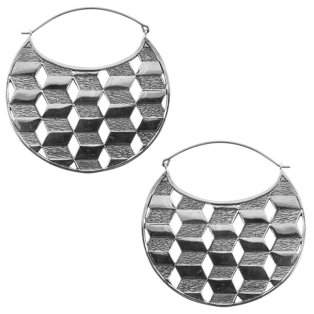 Chamber Titanium Geometric Earrings