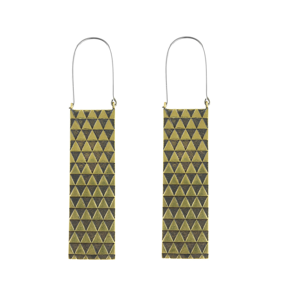 Fifty-Fifty Titanium Earrings