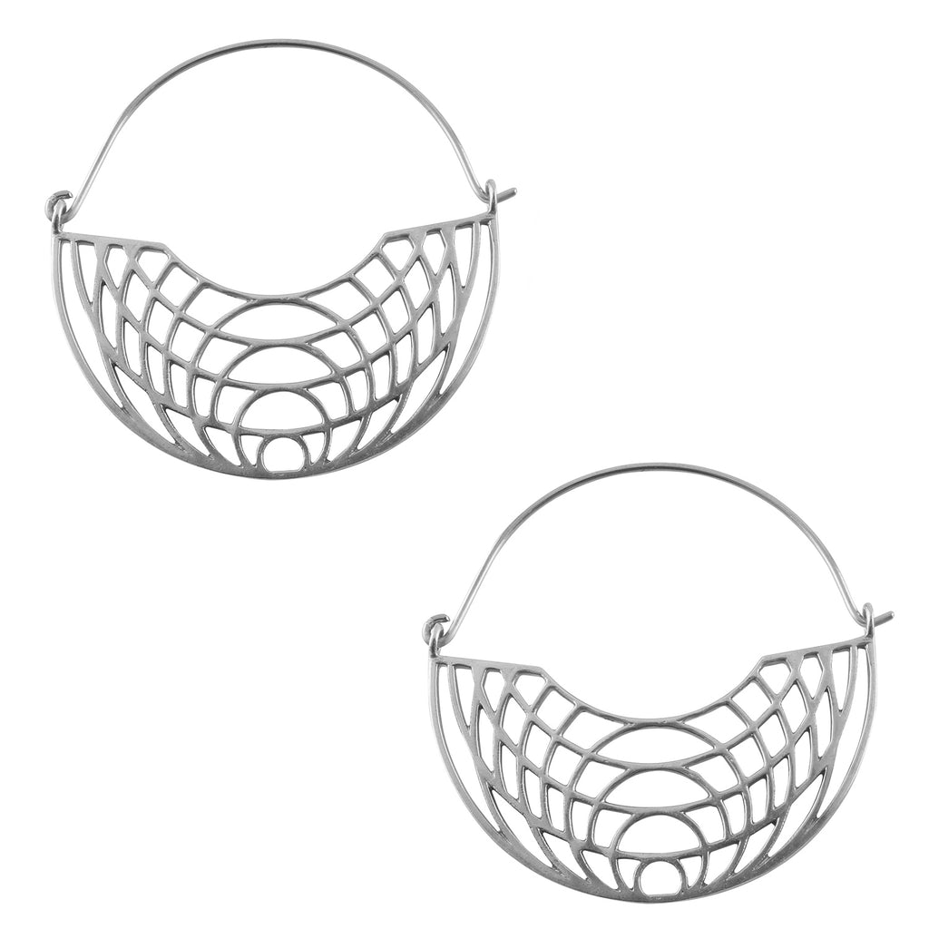 Silver Cirque Titanium Hangers / Earrings