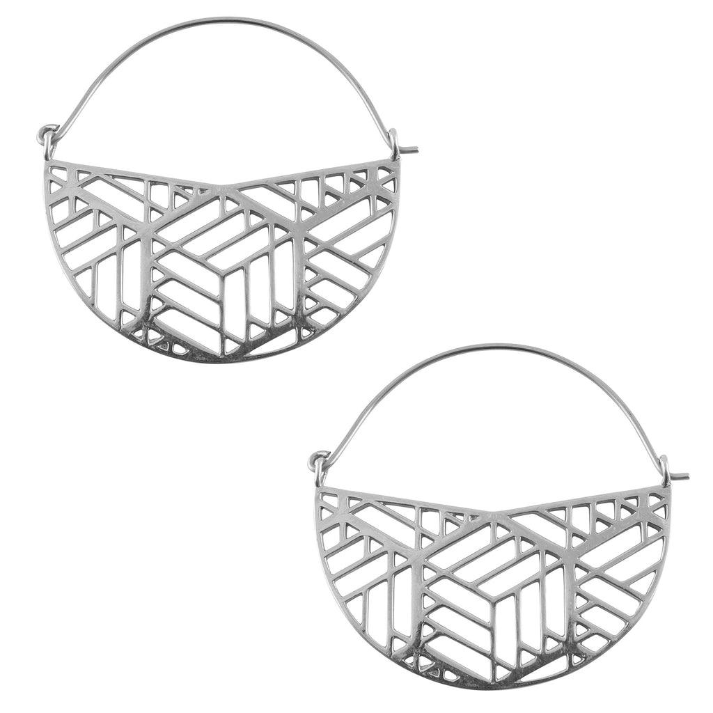 Silver Fuse Titanium Hangers / Earrings