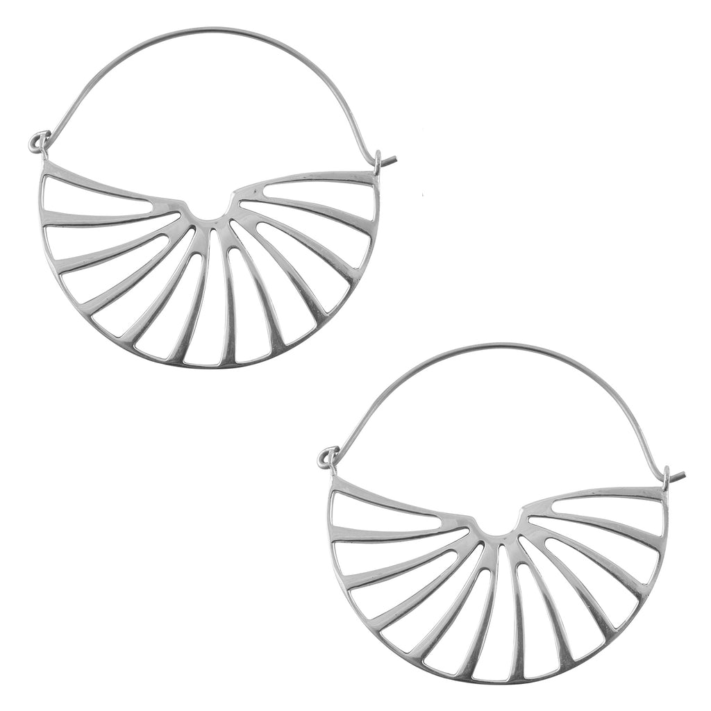 Silver Relic Titanium Hangers / Earrings