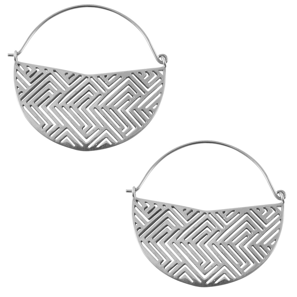 Silver Boundary Titanium Hangers / Earrings